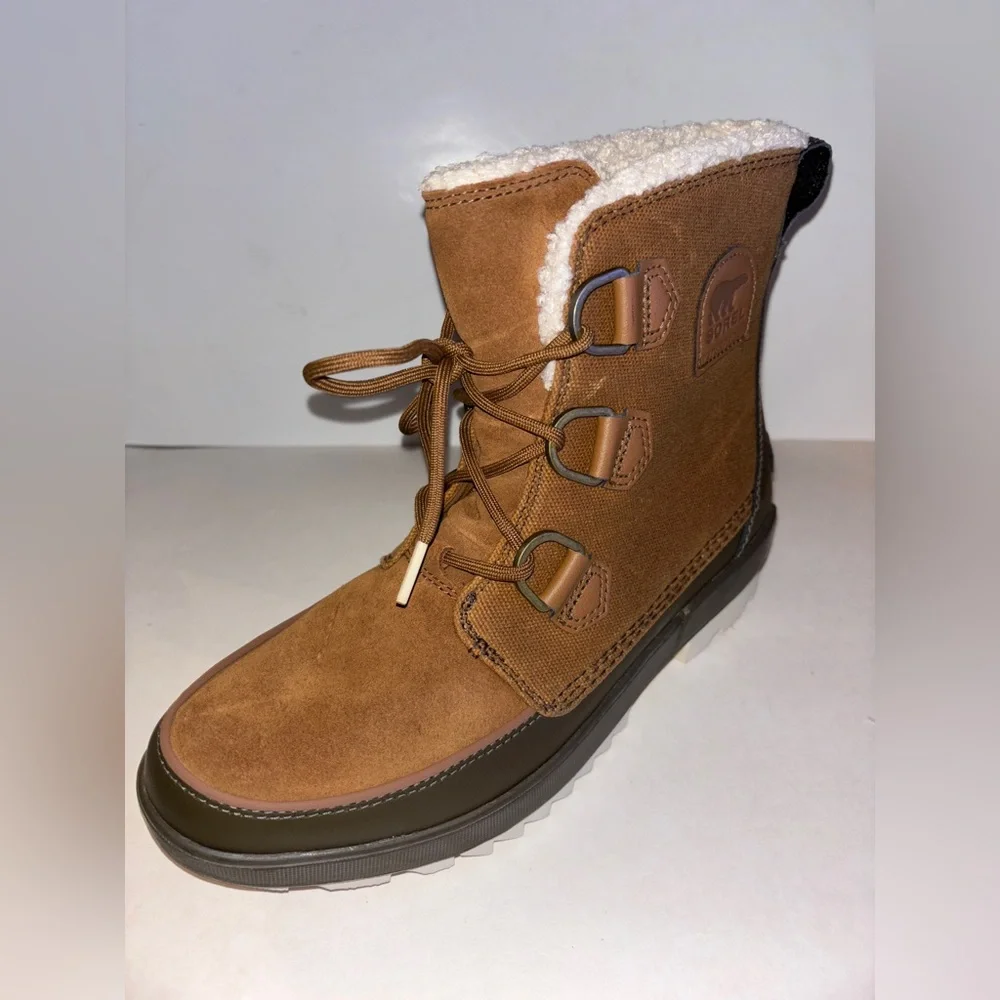Sorel Tivoil IV Waterproof Suede Snow Lace Up‎ Boots Women 10 Cold Winter Outing